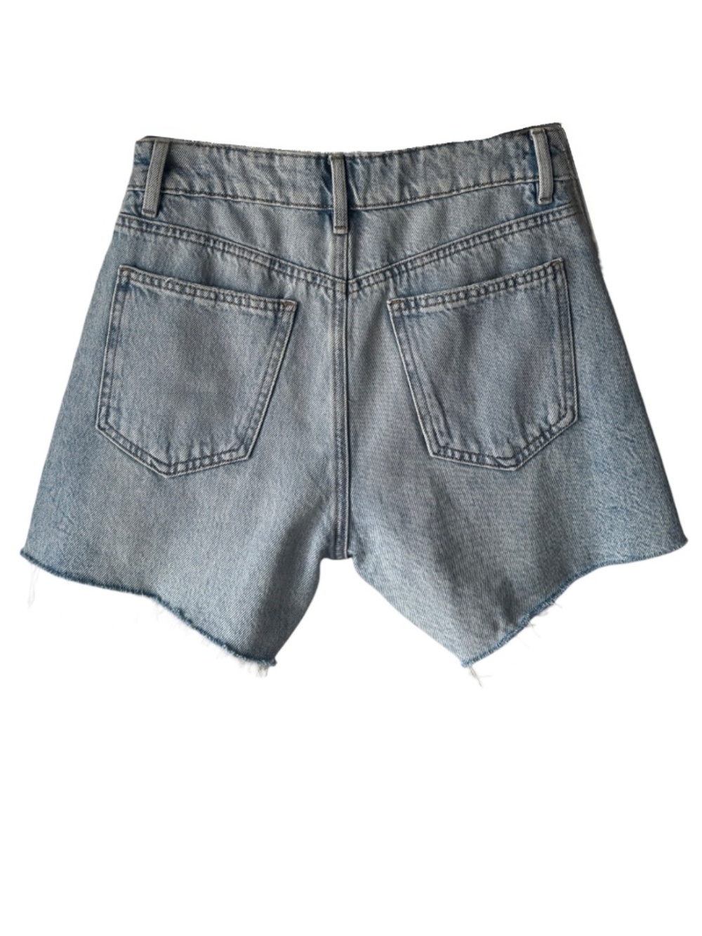 Vintage Cut-Off Denim Shorts - Light Wash - Size 01 / 25 - Picture 2 of 8
